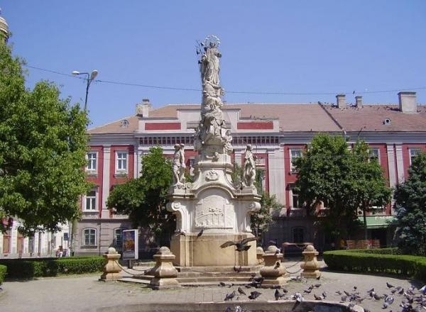Statuia Sfanta Maria si Sfantul Ioan Nepomuk