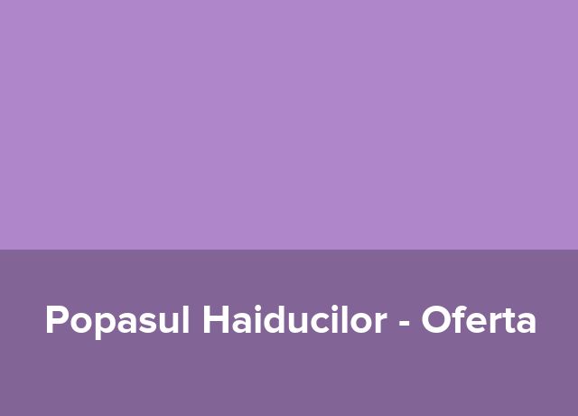 Oferta Traditii Populare si Locale